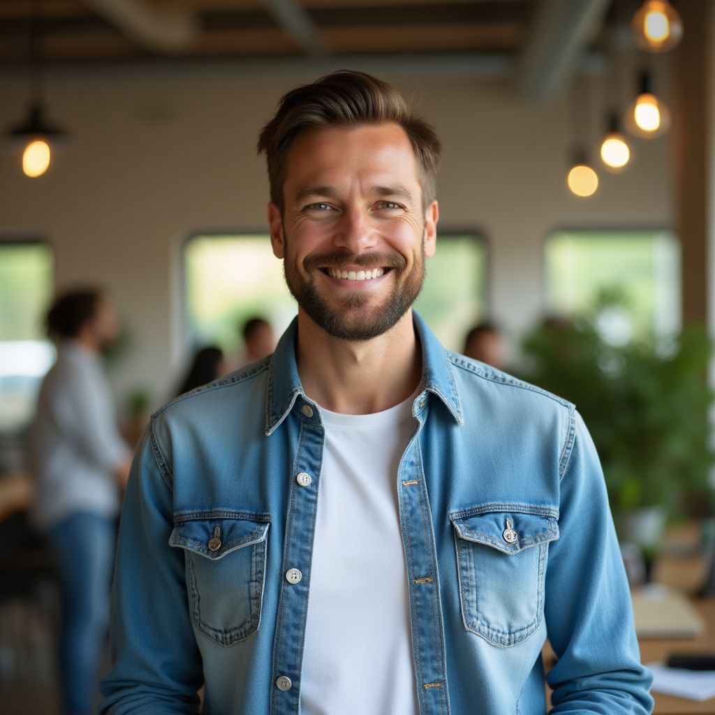 Porträt von Herrn Müller, Teamleiter