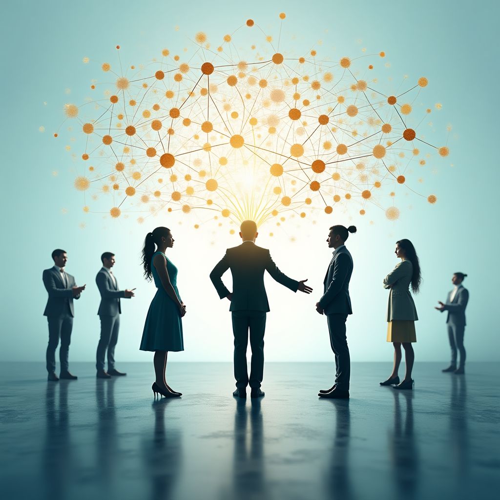 Modernes Führungskonzept Illustration